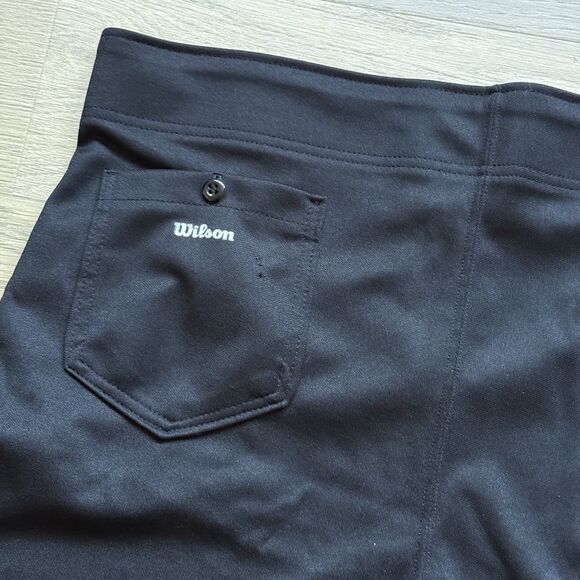 Vintage Wilson Shorts Men XL 70s 80s Football Coach Gym PE Black USA Costume - Picture 6 of 9